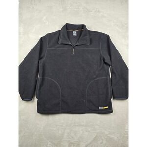 Vintage Oakley Software Fleece Pullover Men XXL Black 1/4 Zip Y2K Gorpcore *Read